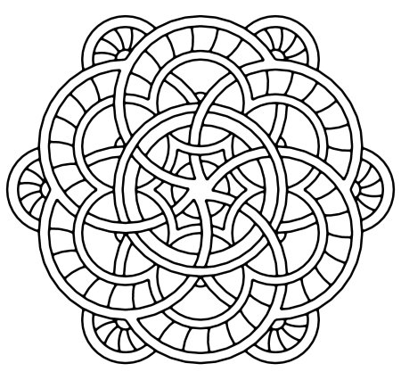 Круг раскраска