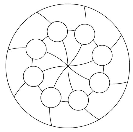 Геометрический узор в круге