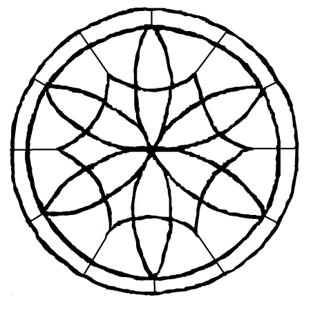 Цветок из циркуля