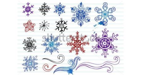 Легкий зимний узор