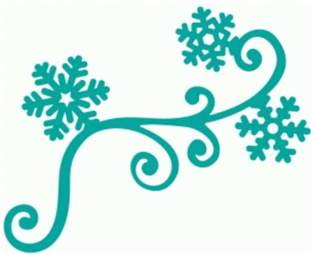 Легкий зимний узор