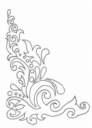 Трафареты узоров для вырезания