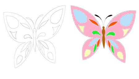 Красивые бабочки для рисования