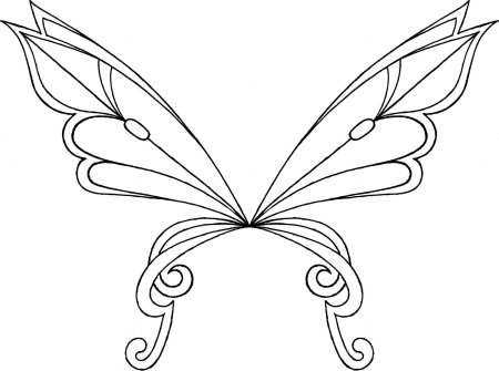 Крылья Винкс Беливикс раскраска