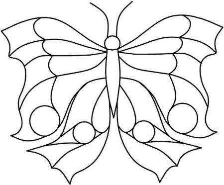 Бабочка витраж раскраска