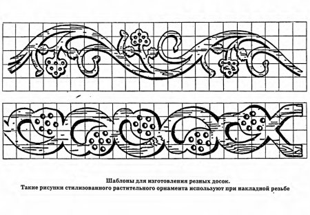 Пропильная домовая резьба чертежи