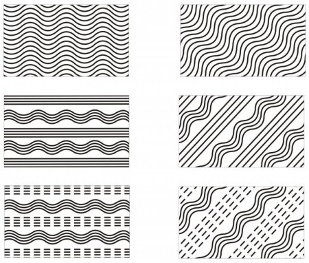 Узор из волнистых линий