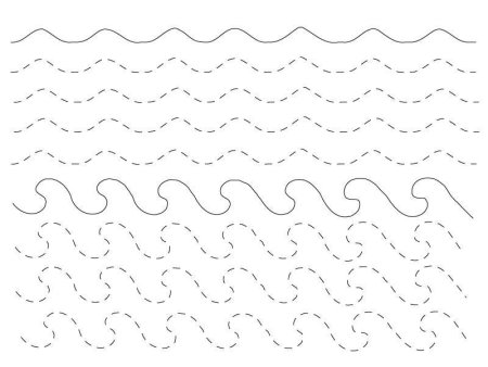 Прописи волнистые линии