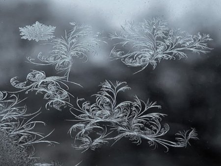 Морозные узоры трафарет