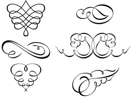 Вензеля карандашом