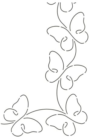 Простой узор трафарет