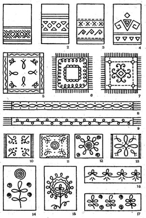 Узоры для вышивки рушников крестом