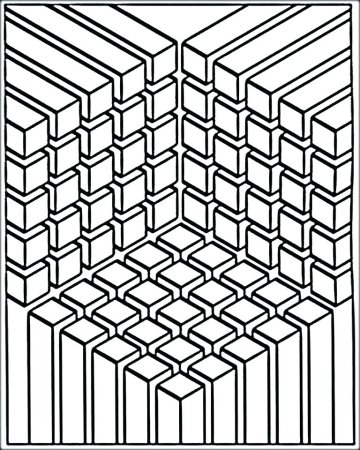 Объемные фигуры по клеточкам