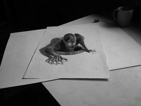 3d рисунки карандашом