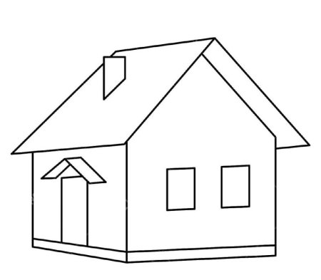 3д дом рисунок простой (48 фото)