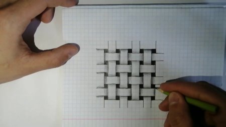 Рисунки по клеткам ручкой простые 3д (50 фото)
