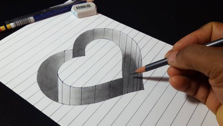 3d рисунки карандашом