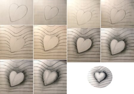 Объемный рисунок легкий