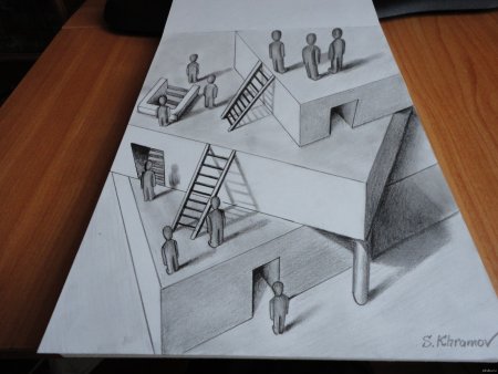 Объёмные рисунки карандашом