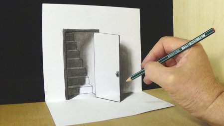3д рисунки карандашом на бумаге