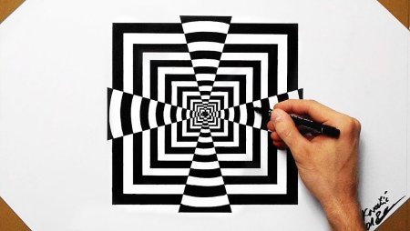 Рисование оптических иллюзий