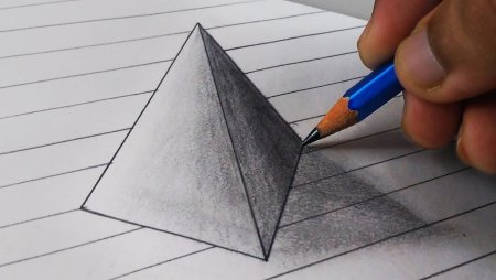3д рисунки простым карандашом