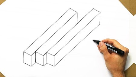 Иллюзия рисунок карандашом