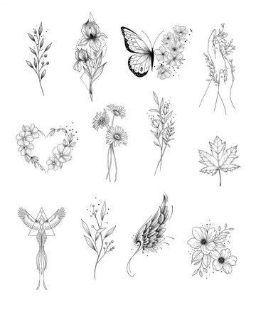 Тату рисунки для девушек