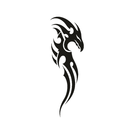 Татуировка дракон эскиз трайбл