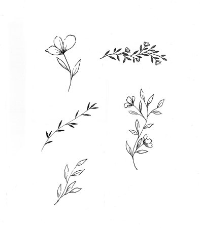 Тату эскизы для девушек легкие