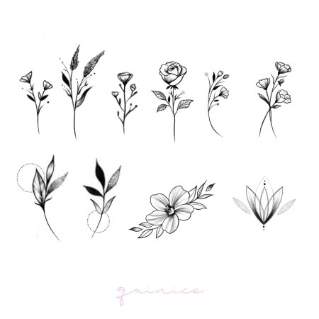 Маленькие рисунки для тату для девушек