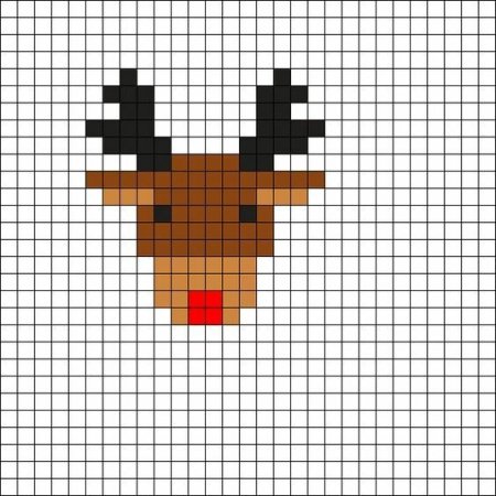 Рисунки по клеточкам ъ