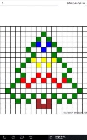 Рисунки по клеточкам новогодние