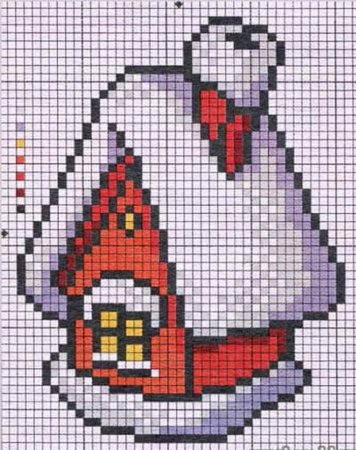 Рисунки в клетку черно белые