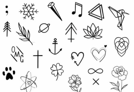 Легкие тату