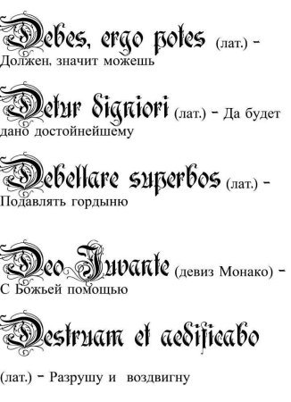 Тату надписи с переводом