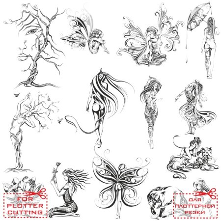 Тату эскизы женские необычные