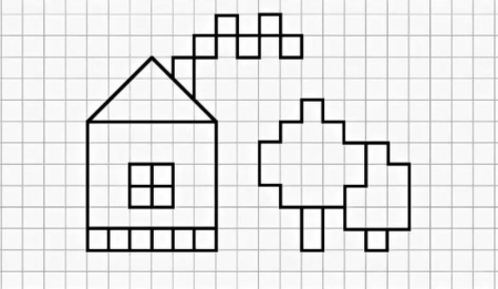 Рисунки по клеточкам в тетради маленькие
