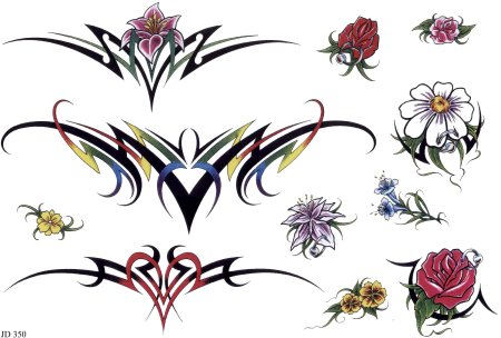 Тату абстракция для девушек