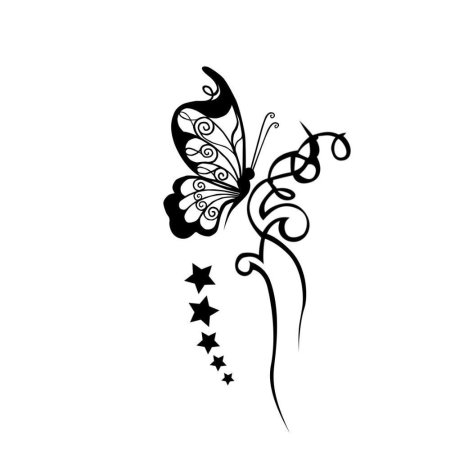 Дракон трайбл эскиз