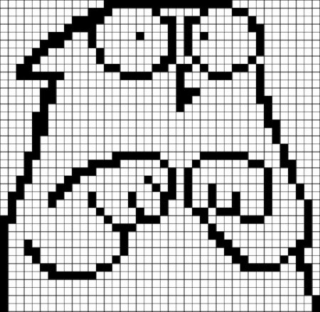 Рисунки по клеткам маленькие