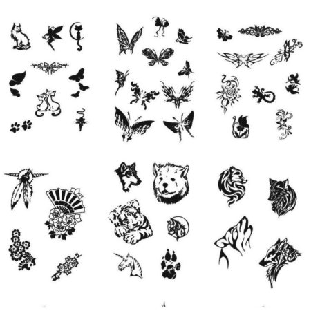 Маленькие лёгкие тату для девушек эскизы