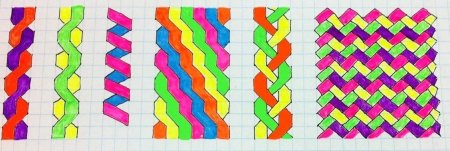 Узоры по клеточкам в тетра