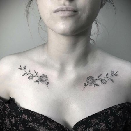 Ключница тату для девушек