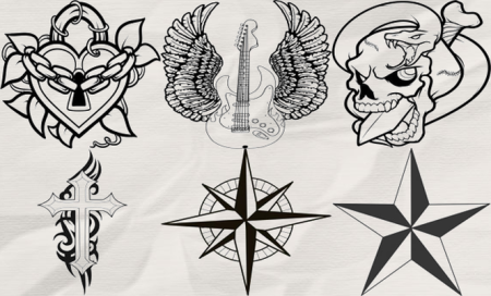 Эскизы тату ручкой