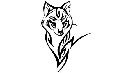 Эскизы татуировок волк