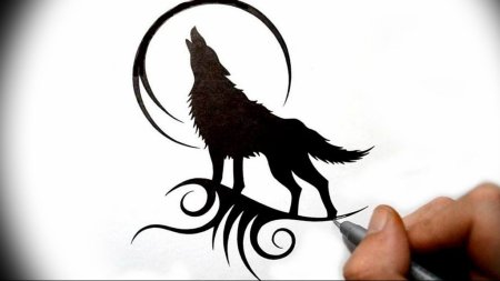 Голова волка для выжигания