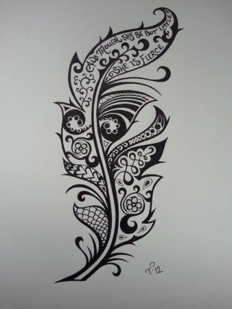 Тату гелевыми ручками