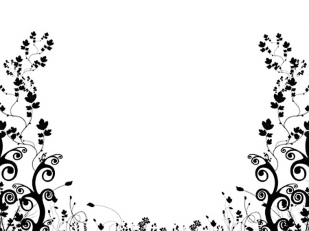 Цветочный орнамент на прозрачном фоне