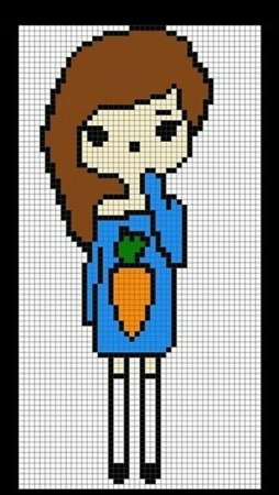 Рисунки по клеточкам для мамы